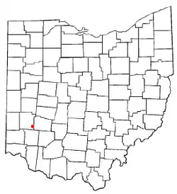 Location of Centerville, Montgomery County, Ohio