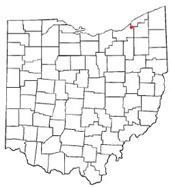 Location of Highland Heights in Ohio