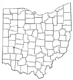 Location of Huber Heights, Ohio