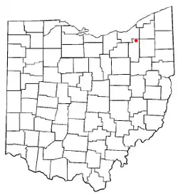 Location of Macedonia, Ohio