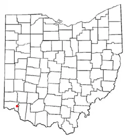 Location of Madeira, Ohio