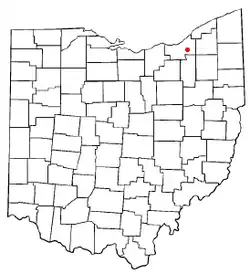 Location of Maple Heights in Ohio