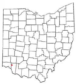 Location of Milford, Ohio
