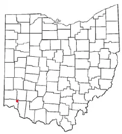 Location of Montgomery, Ohio
