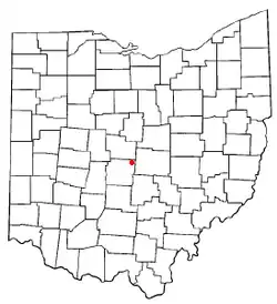 Location of New Albany, Ohio