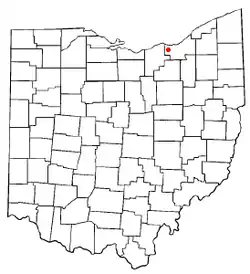 Location of North Olmsted in Ohio