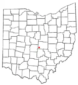 Location of Pataskala, Ohio