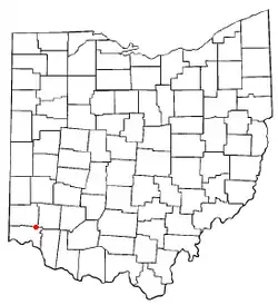 Location of Sharonville, Ohio
