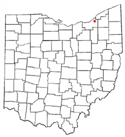 Location of South Euclid in Ohio