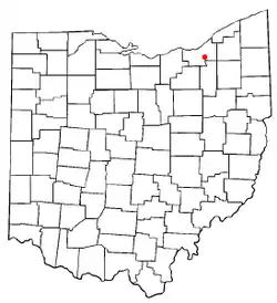 Location of Valley View in Ohio