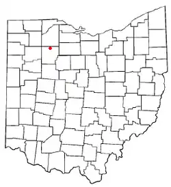 Location of Van Buren, Ohio
