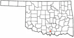 Location within the state of اکلاهما