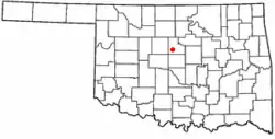 Location of Cedar Valley, Oklahoma