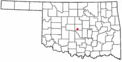 Location of Del City, Oklahoma