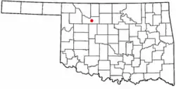 Location of Fairview, Oklahoma