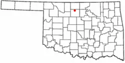 Location of Kremlin, Oklahoma