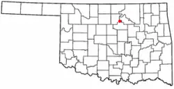 Location of Morrison, Oklahoma