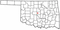 Location of Nichols Hills, Oklahoma