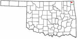 Location of North Miami, Oklahoma