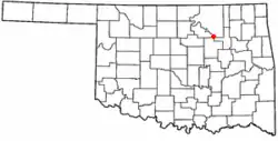 Location of Oak Grove, Oklahoma