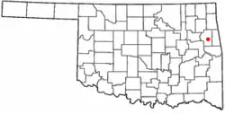 Location of Park Hill, Oklahoma
