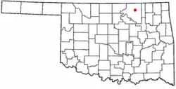 Location of Pawhuska, Oklahoma