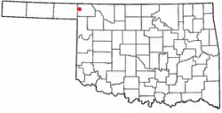 Location of Rosston, Oklahoma