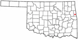 Location of Stilwell, Oklahoma