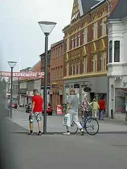 Rosensgade - Odder's pedestrianised high street.