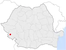 Location of Oravița
