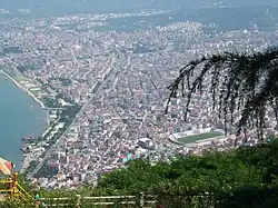 View of Ordu from Boztepe hill