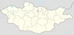 موقعیت استان اورخون در نقشه
