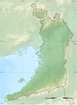 قلعه چیهایا در Osaka Prefecture واقع شده