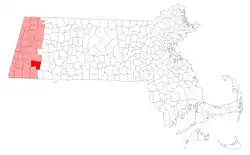 Location in Berkshire County in Massachusetts