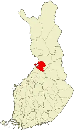 موقعیت ناحیه اولو
Oulu sub-region