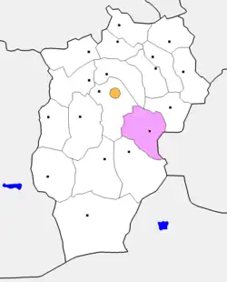 موقعیت بایان‌غول در نقشه