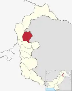موقعیت ناحیه دره جهلم