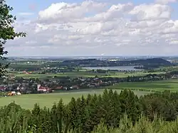 The village of Palkovice and Olešná Dam