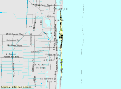 U.S. Census Bureau map showing town boundaries