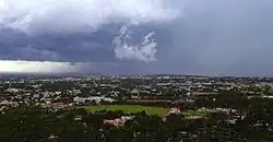 Panoramic View of Hubli Eastern suburbs from Nrupatunga Hill