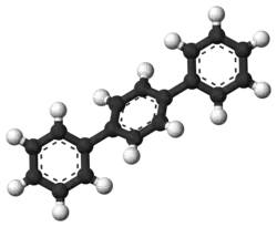 Ball-and-stick model of para-terphenyl