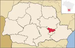 Location of Ponta Grossa