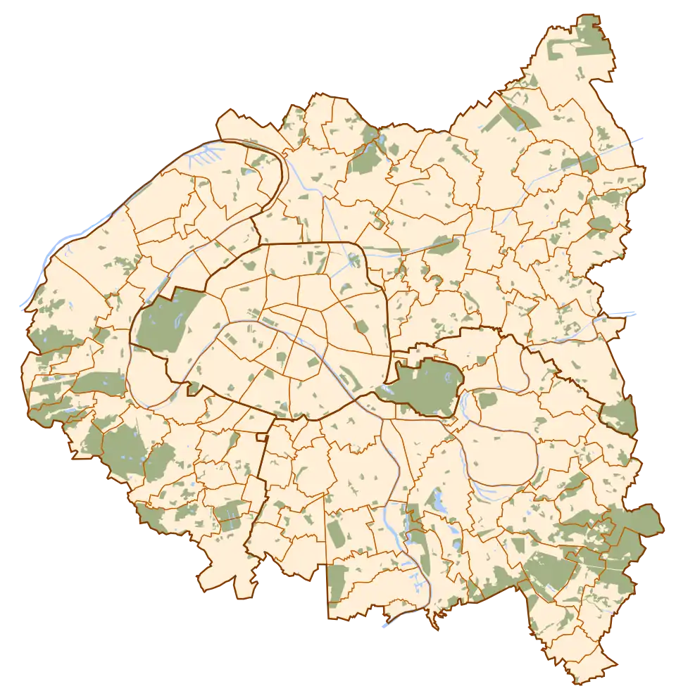 فوتبال در المپیک تابستانی ۱۹۲۴ در Paris and inner ring واقع شده