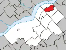 Location within Bécancour RCM.