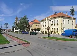 Main street with municipal office
