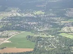 Aerial photograph of downtown Pataskala