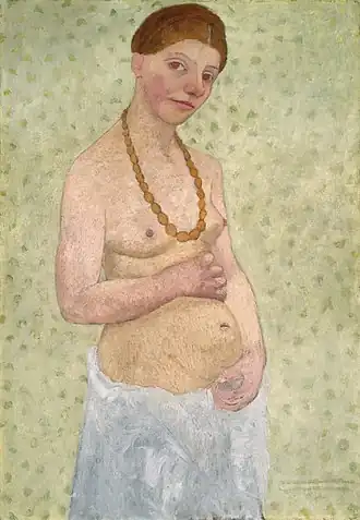 خودنگاره به مناسبت ۶مین سال ازدواج۱۹۰۶ م.موزه پائولا مودرزون-بکر