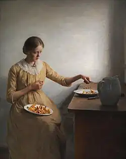 Young Girl Preparing Chantarelles(1892)
