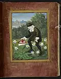 نقاشی‌ای از پتیت لیور داموز که شخصی قلبش را درون گل مارگارت(معشوقه‌اش) می‌گذارد.(عاشق مارگارت است.) حدود سال ۱۵۰۰.