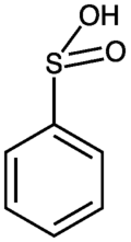 Structural formula of phenylsulfinic acid